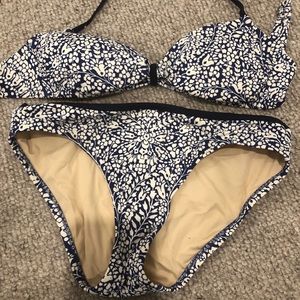 JCrew bandeau swimsuit